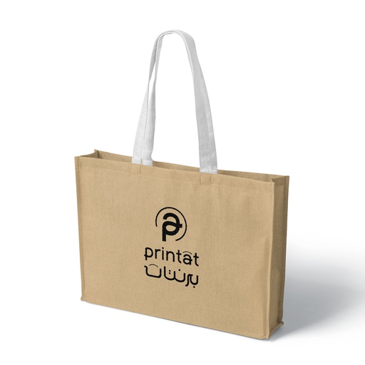 [1035] Large Jute Tote Bag