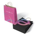 Color Paper Bag ( Multi color Logo )